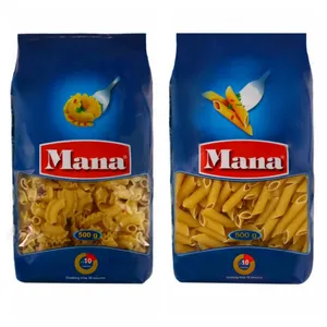ماکارونی پنه بزرگ و یال اسبی مانا- 500 گرم بسته 2 عددی