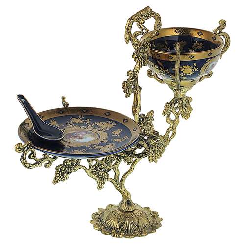 ظرف برنجی مدل آجیل خوری کد Sr73