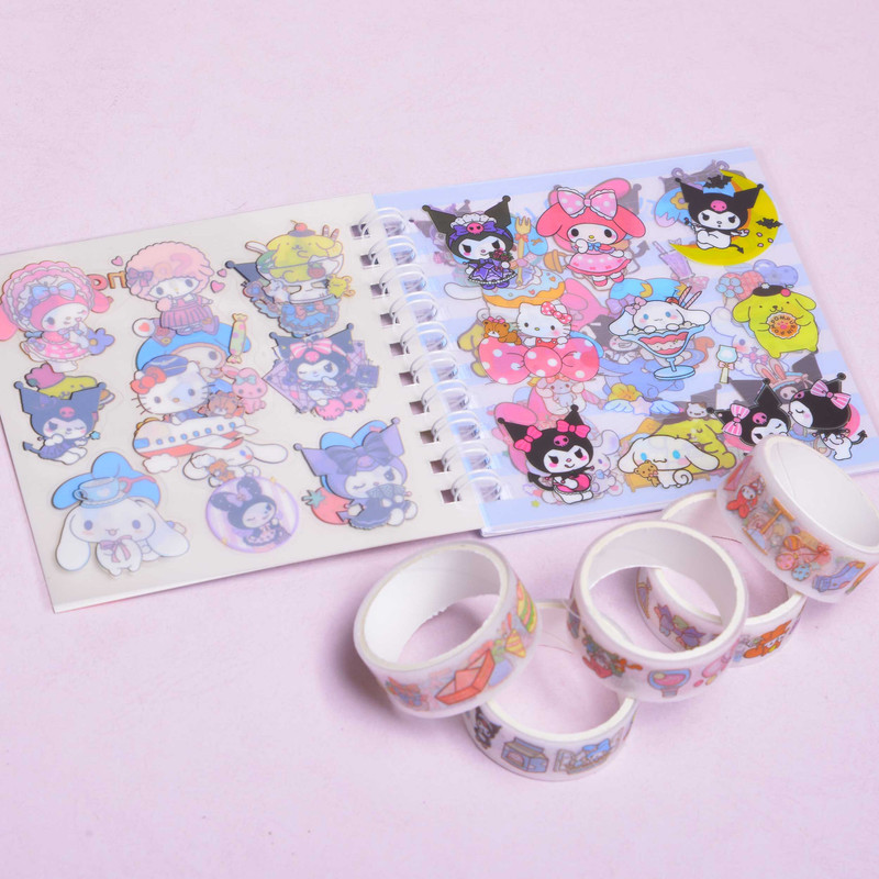 بسته لوازم تحریر مدل ملودی و کرومی بسته 6 عددی