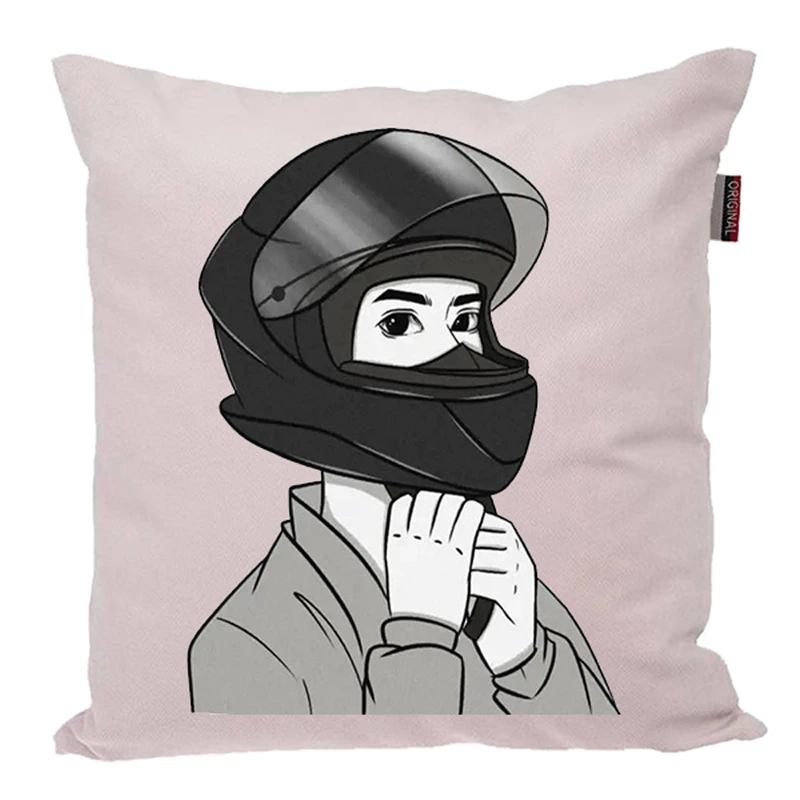 کوسن ناریکو مدل فانتزی طرح موتورسوار کد 04559