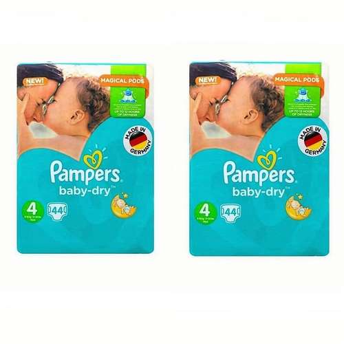 پوشک کودک پمپرز مدل New baby dry سایز 4 مجموعه 2 عددی