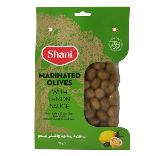 زیتون شور با چاشنی لیمو شانی - 220 گرم