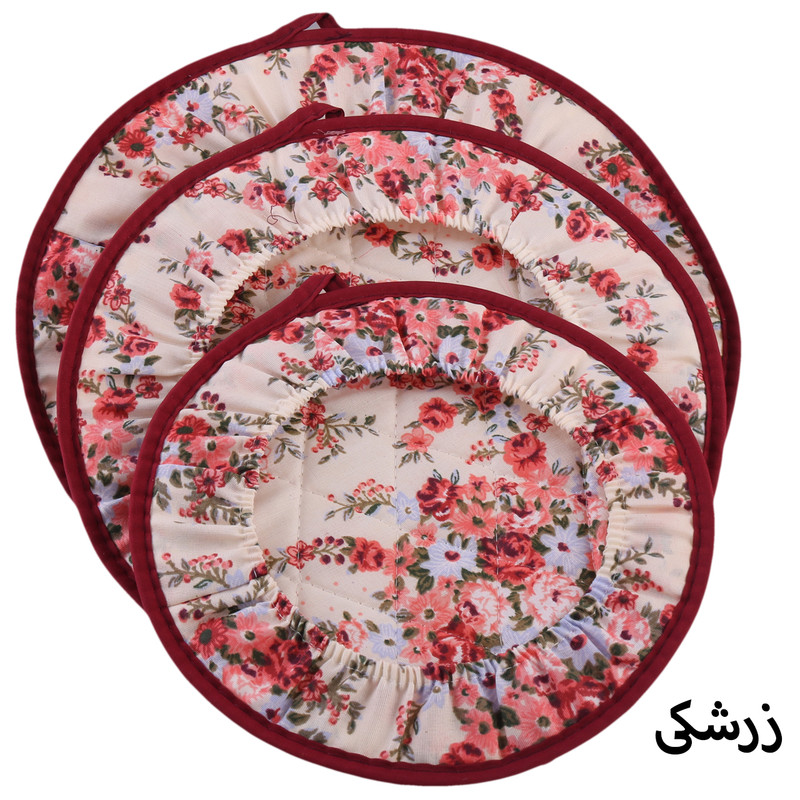 ست دم‌کنی 3 تکه طرح گل رز کد 446