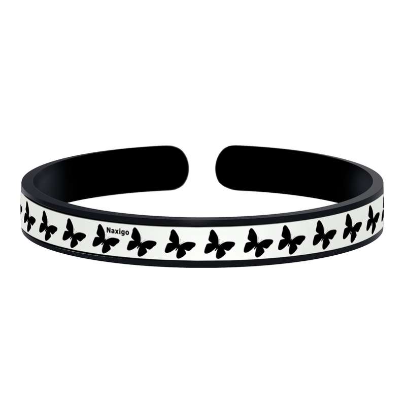 دستبند ناکسیگو طرح پروانه مدل BR4971 دستبند ناکسیگو طرح پروانه مدل BR4971