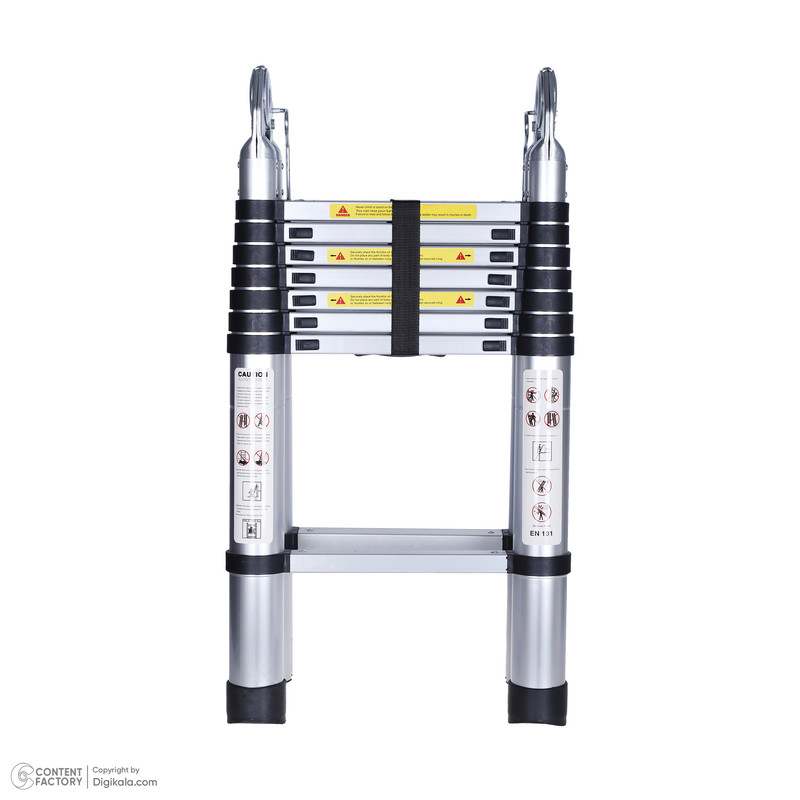 نردبان 14 پله اینتیمکث مدل تلسکوپی دوبل کد 160203