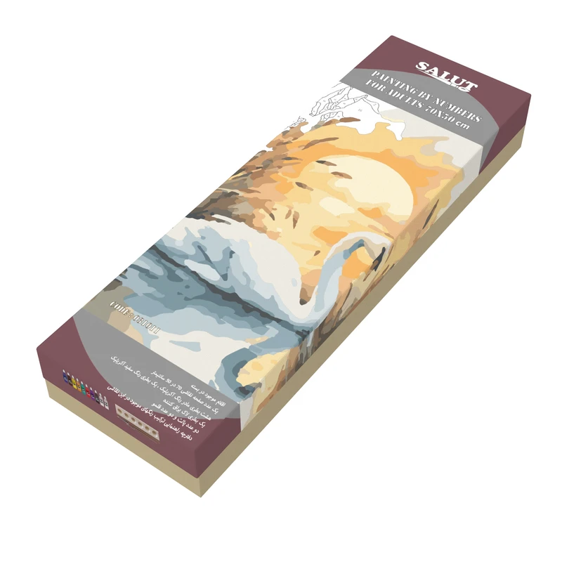 بسته رنگ آمیزی سالوت مدل آکرولیک کد 031011 مجموعه 18 عددی