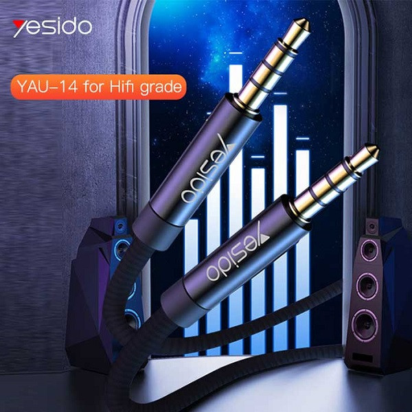 خرید و قیمت کابل Aux یسیدو مدل YAU-14 طول 1.2 متر