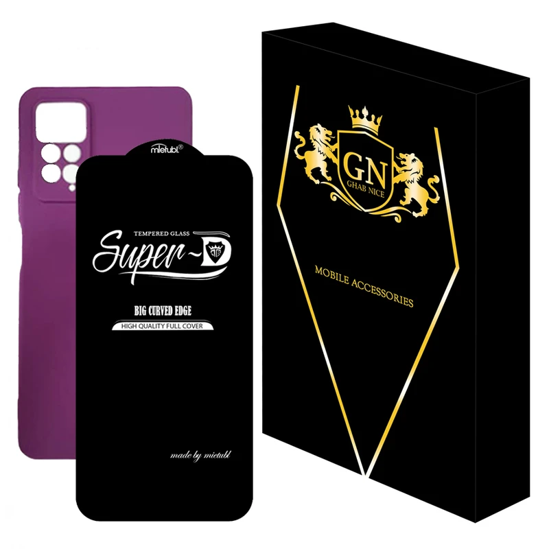 کاور مدل 2SDL مناسب برای گوشی موبایل شیائومی Redmi Note 11 4G به همراه محافظ صفحه نمایش