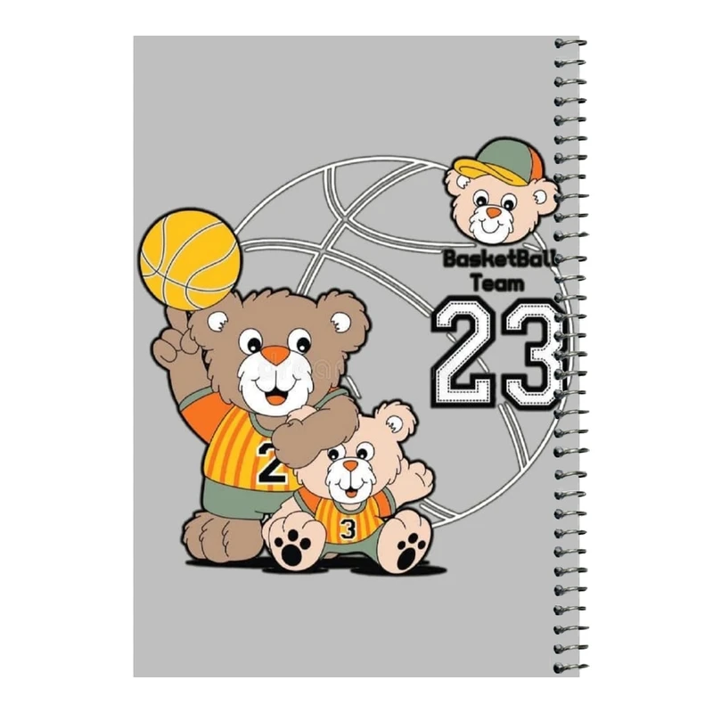 دفتر مشق 80 برگ اس جی مدل بسکتبال    