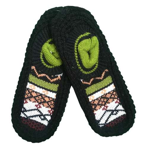 پاپوش بافتنی زنانه دکتر جوراب مدل کف چرمی کد 401820-7017