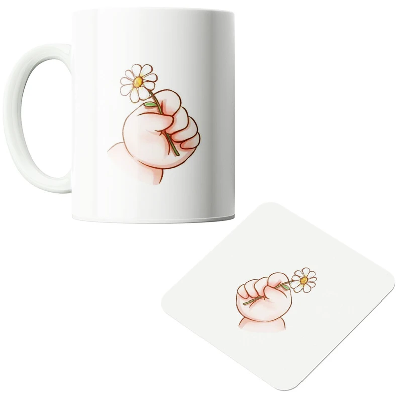 ماگ پادآفرین مدل نی نی کد 384 به همراه زیر لیوانی 