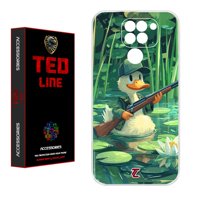 کاور تد لاین طرح اردک کد 1123 مناسب برای گوشی موبایل شیائومی Redmi Note 9