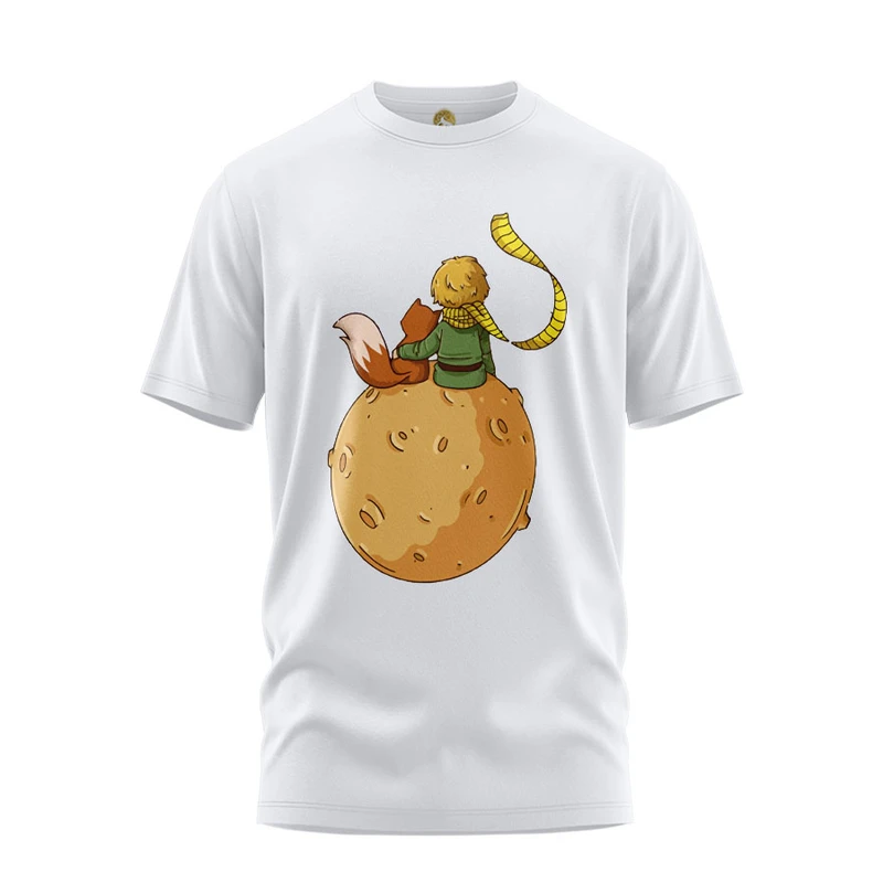 تی شرت آستین کوتاه زنانه هومرو مدل TW033 طرح شازده کوچولو