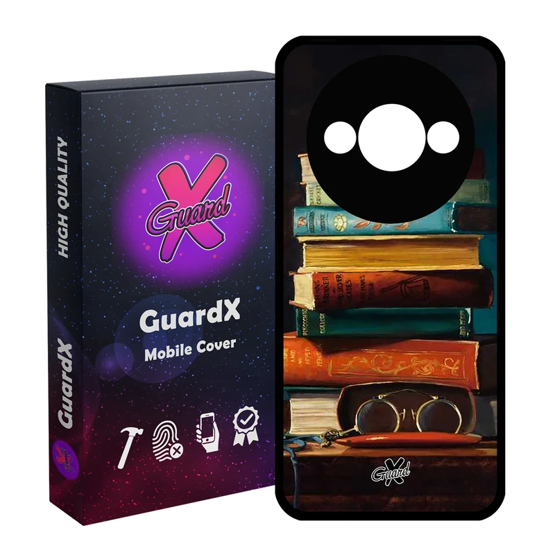 کاور گارد ایکس طرح کتاب مدل Glass10299 مناسب برای گوشی موبایل شیائومی Redmi A3 4G/ A3X 4G/ Poco C61