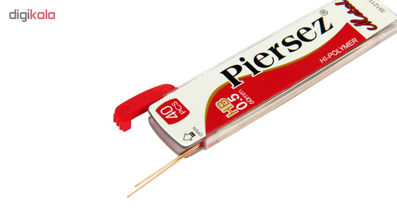 نوک مداد نوکی پییرسز کد PZW0134 مدل متال قطر 0.5 میلی متر بسته 12 عددی