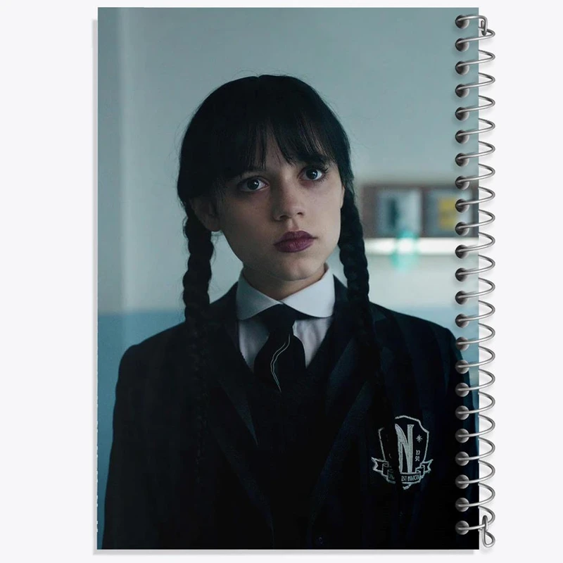 دفتر نقاشی 50 برگ خندالو مدل سریال ونزدی Wednesday کد 25277