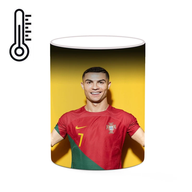 ماگ حرارتی کاکتی طرح Ronaldo رونالدو مدل mgh43066
