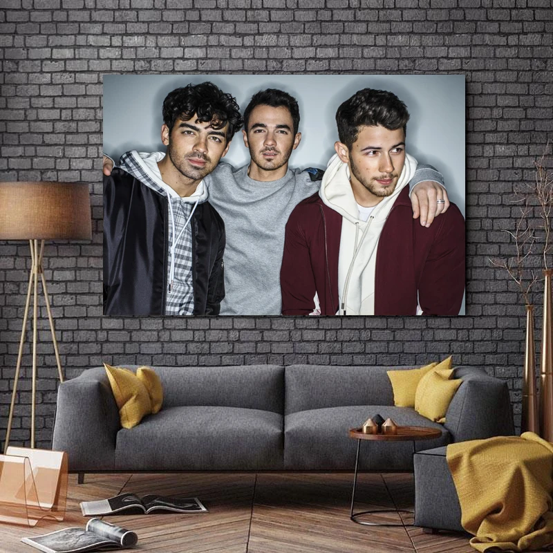 تابلو شاسی طرح بزرگان موسیقی مدل Jonas Brothers کد A354