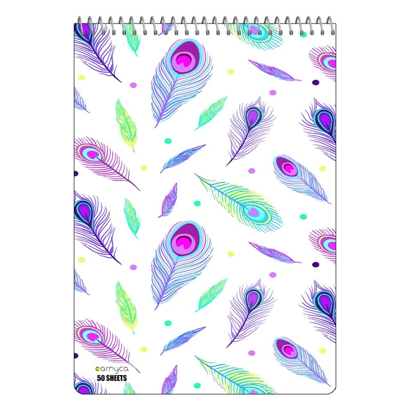 دفتر نقاشی 50 برگ سیمی کارنیکا طرح پترن بوهو Boho Pattern کد 41825