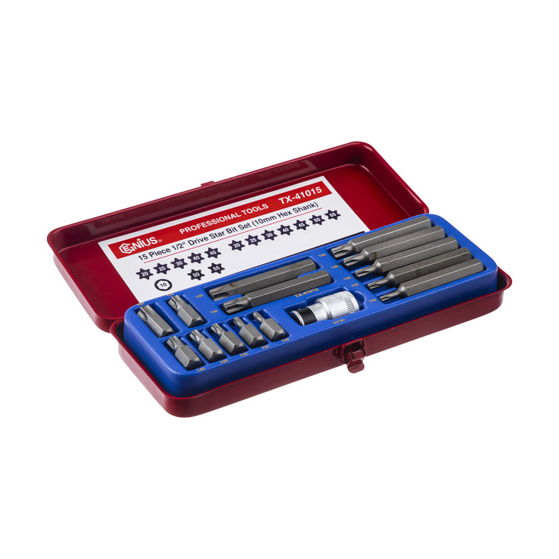 مجموعه 15 عددی سری آچار آلن ستاره ای جنیوس تولز مدل TX-41015
