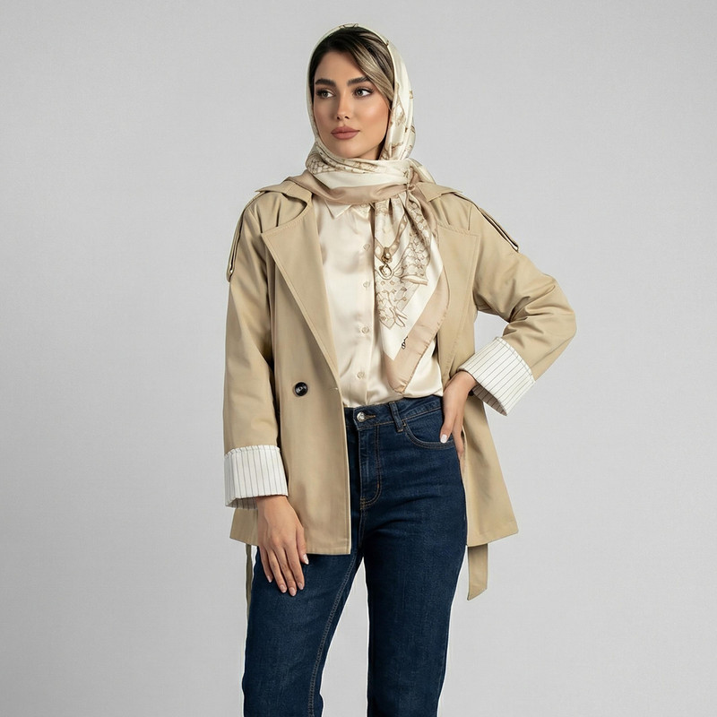 بارانی زنانه السانا مدل فریناز کد 2403