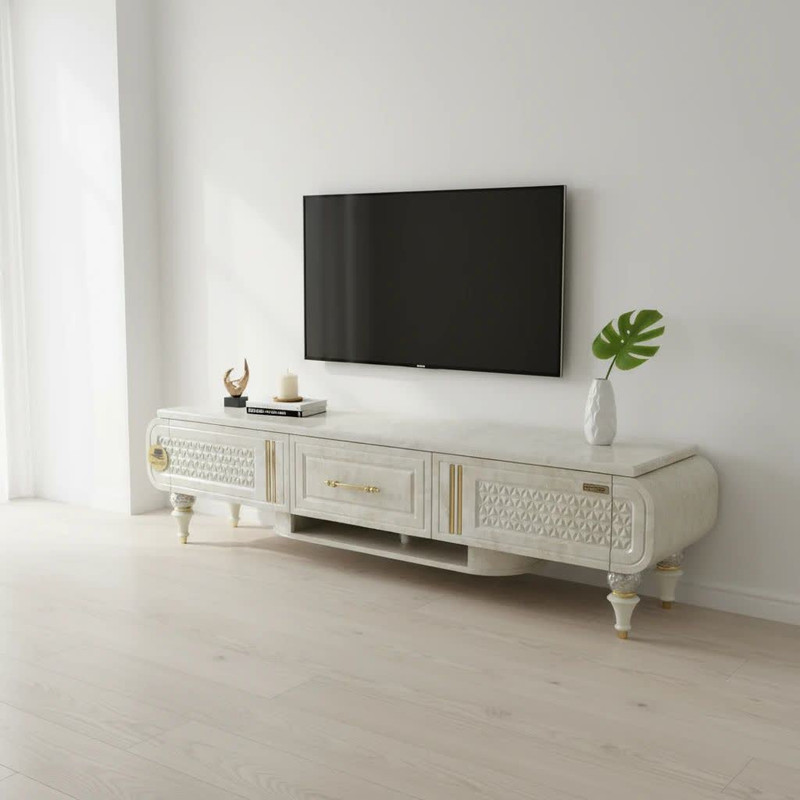 میز تلویزیون آرچین چوب مدل کریستال  مناسب برای تلویزیون تا 60 اینچ