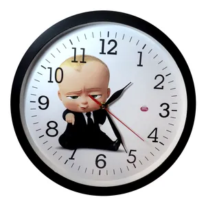 ساعت دیواری کودک مدل بچه رییس بیبی باس