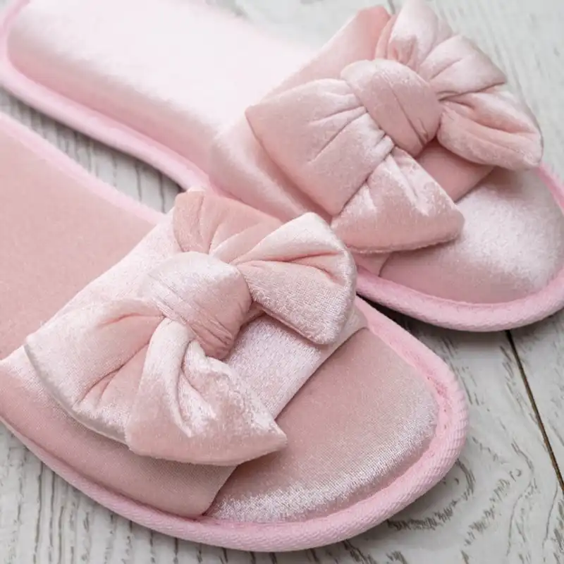 دمپایی حوله ای ال سی دابلیو هوم مدل استپ دار پاپیون