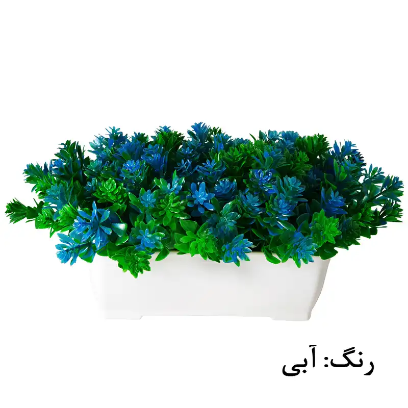 گلدان به همراه گل مصنوعی مدل shr