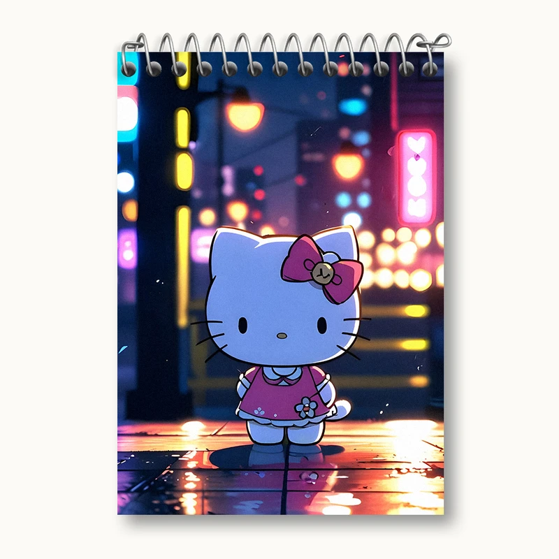 دفتر یادداشت 50 برگ خندالو طرح هلو کیتی (Hello Kitty)  کد N3998