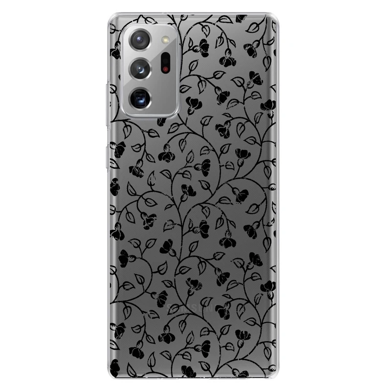 کاور مگافون طرح گل مدل C42-B مناسب برای گوشی موبایل سامسونگ Galaxy Note 20 Ultra 