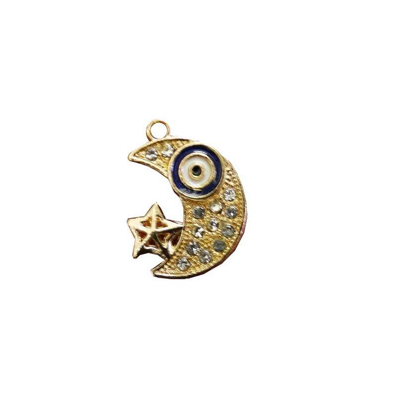 آویز گردنبند زنانه مدل ماه و ستاره نگین دار کد AG 1042 آویز گردنبند زنانه مدل ماه و ستاره نگین دار کد AG 1042