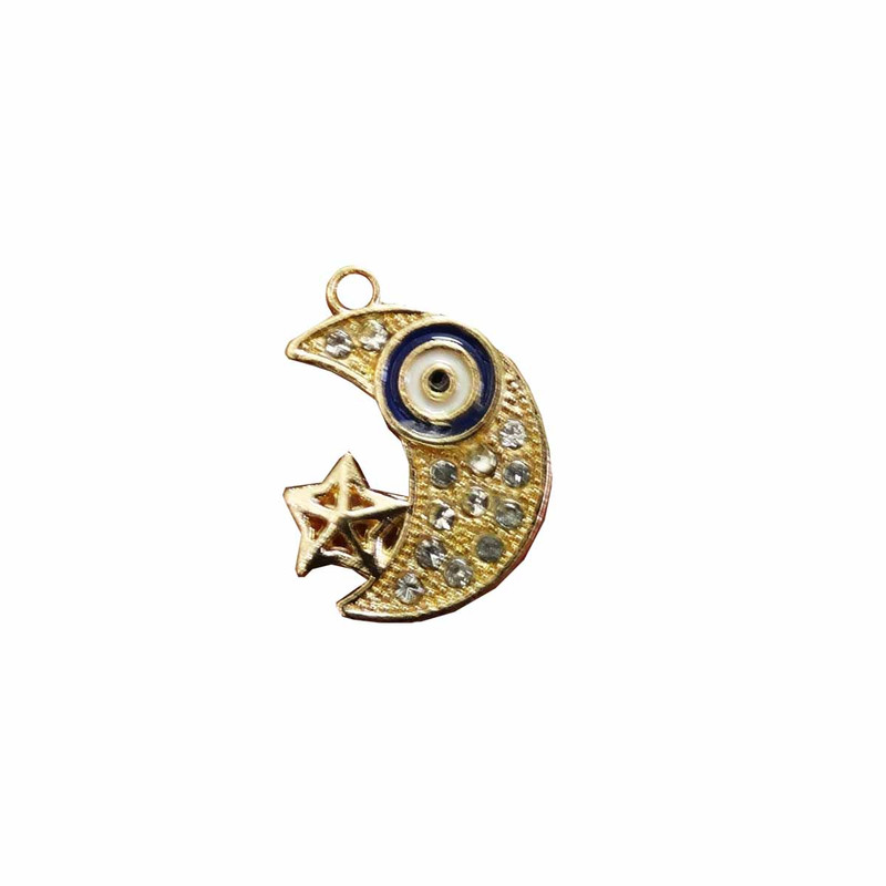 آویز گردنبند زنانه مدل ماه و ستاره نگین دار کد AG 1042 آویز گردنبند زنانه مدل ماه و ستاره نگین دار کد AG 1042
