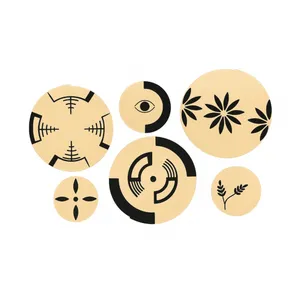 بشقاب دیوارکوب سفالی کد 210 مجموعه 6 عددی