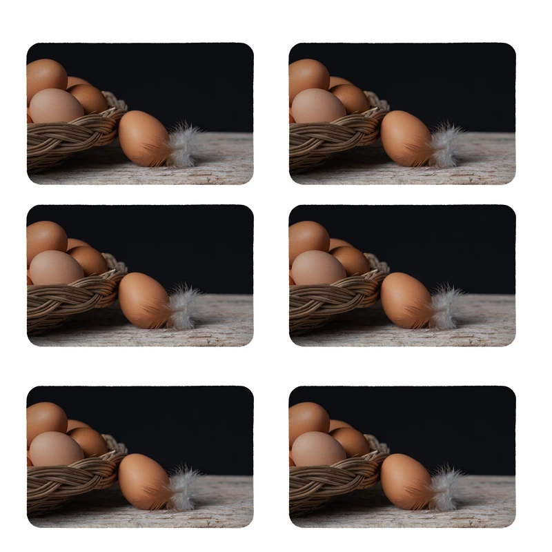 زیربشقابی طرح تخم مرغ کد 8334 بسته 6 عددی
