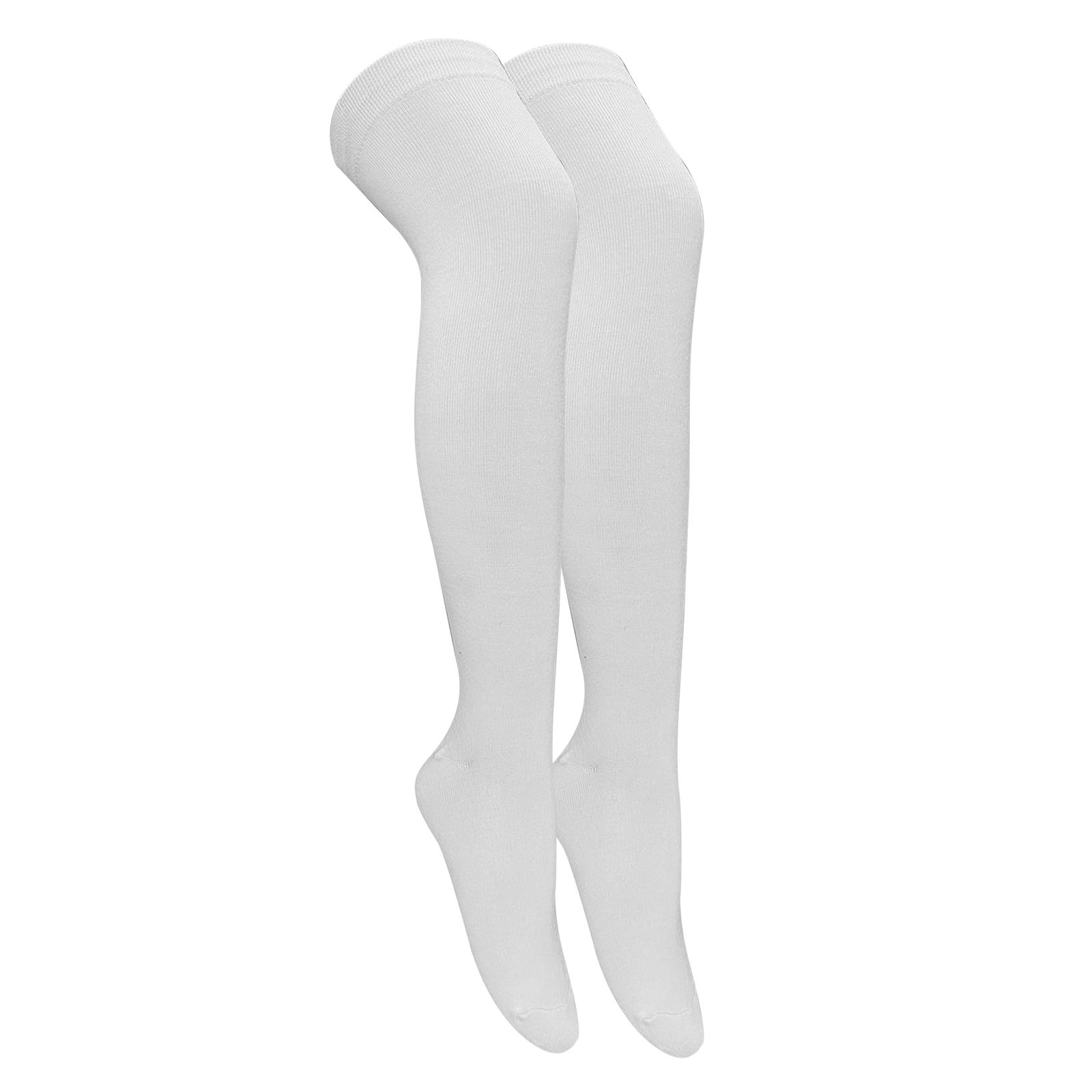 جوراب ساق بلند زنانه تن پوش هنگامه مدل بالا زانو ساده کد W-011 -  - 1