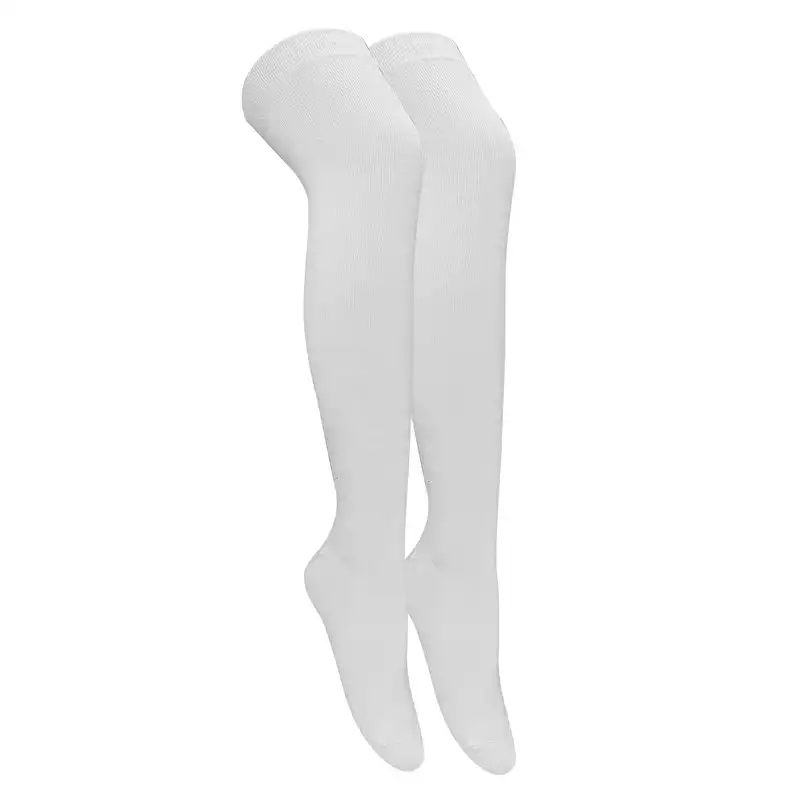 جوراب زنانه تن پوش هنگامه مدل بالا زانو ساده  بسته 4 عددی