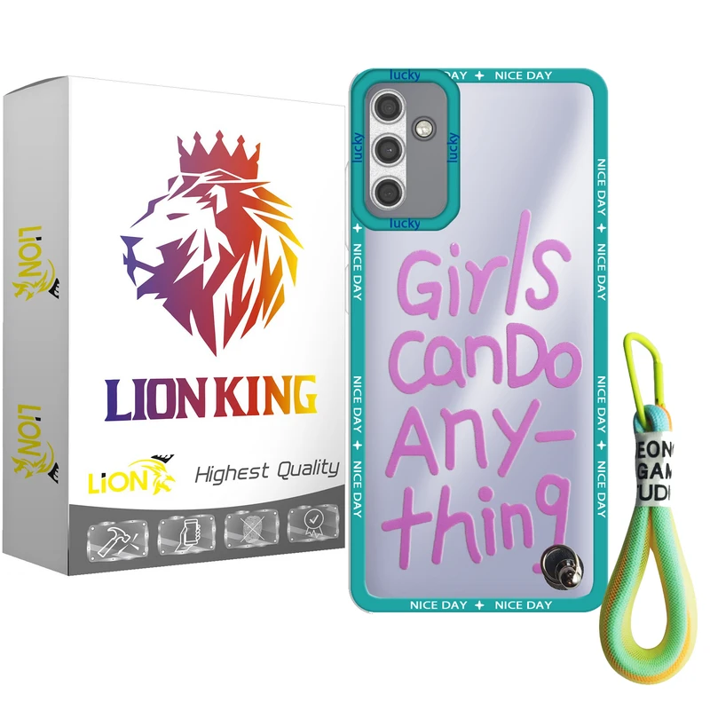کاور لاین کینگ مدل دخترها میتوانند مناسب برای گوشی موبایل سامسونگ Galaxy A13 5G به همراه بندآویز 