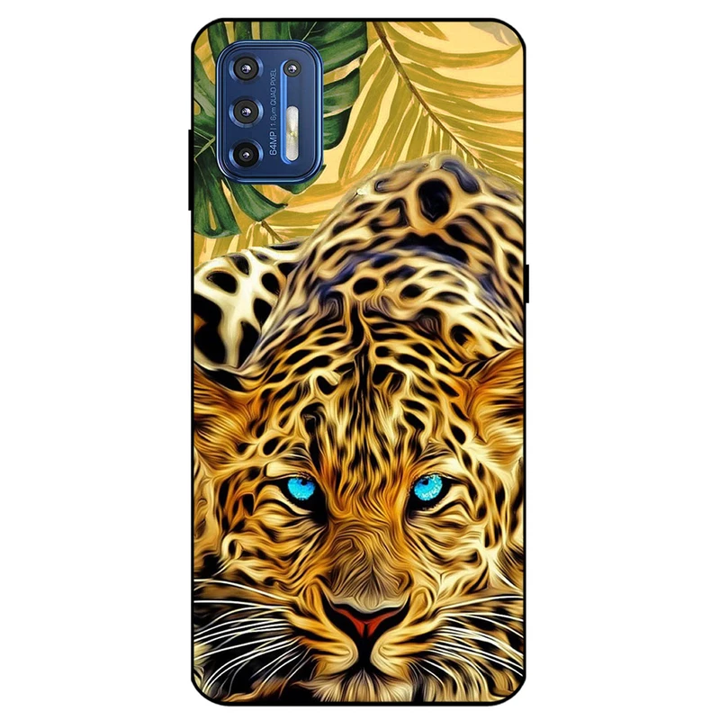 کاور مگافون طرح پلنگ مدل 7455 مناسب برای گوشی موبایل موتورولا Moto G9 Plus