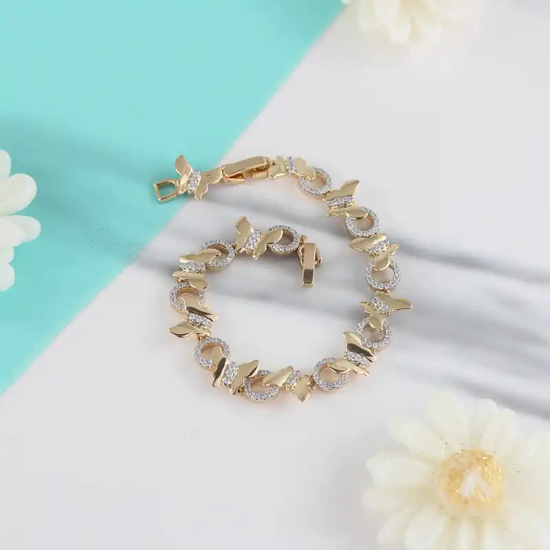 دستبند زنانه ژوپینگ مدل پروانه کد DD414