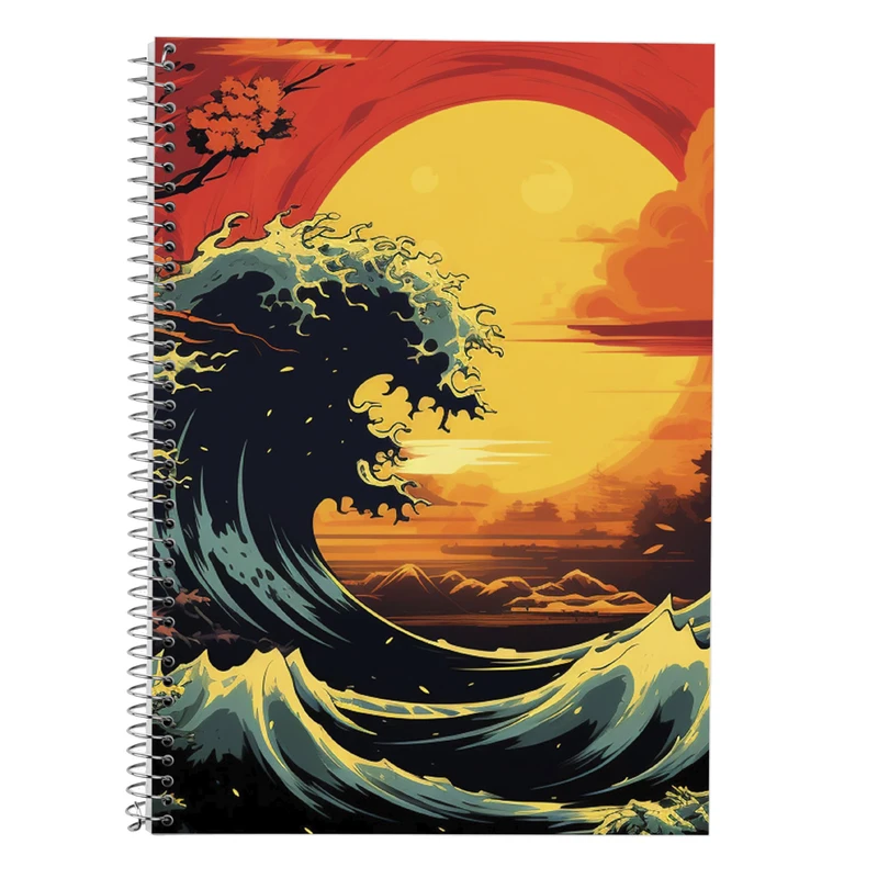 دفتر زبان 50 برگ مدوپد مدل سه خط طرح Naroto کد DF11344