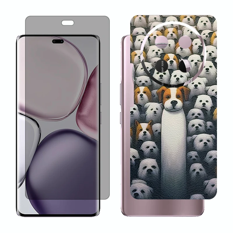 محافظ صفحه نمایش حریم شخصی گلس مدل Together مناسب برای گوشی موبایل آنر X9c به همراه برچسب پوششی