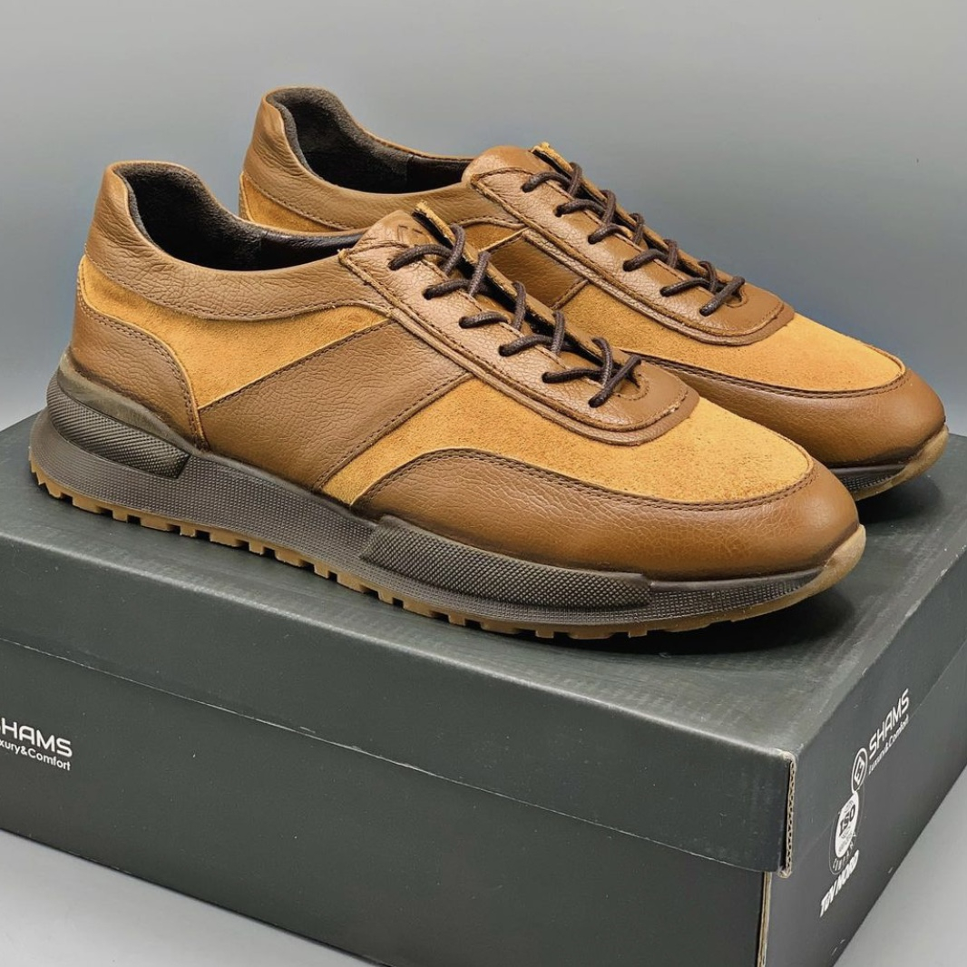 کفش روزمره مردانه مدل شمسB3وسط اشبالت طبیعی کد809700.A