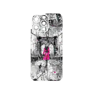 MAHOOT Collage of Catwalk Bridge Cover Sticker for Apple iPhone 15 Pro Max