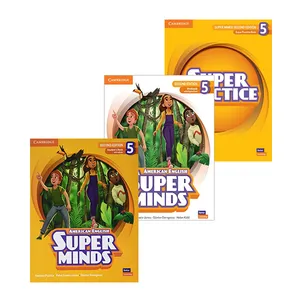 کتاب Super Minds 5 Second Edition و Super Practice 5 اثر جمعی از نویسندگان انتشارات دانشگاه کمبریج 3 جلدی