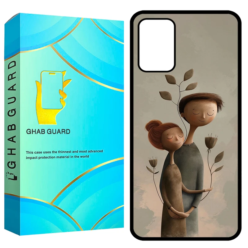 کاور قاب گارد طرح دختر و پسر مدل GCHPA324 مناسب برای گوشی موبایل سامسونگ Galaxy A32 4G 