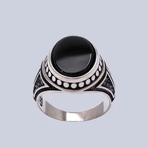 انگشتر نقره مردانه مدل AVN_R214
