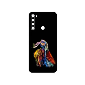 MAHOOT Rainbow Hair Digital Art Cover Sticker for Xiaomi Redmi Note 8 2021