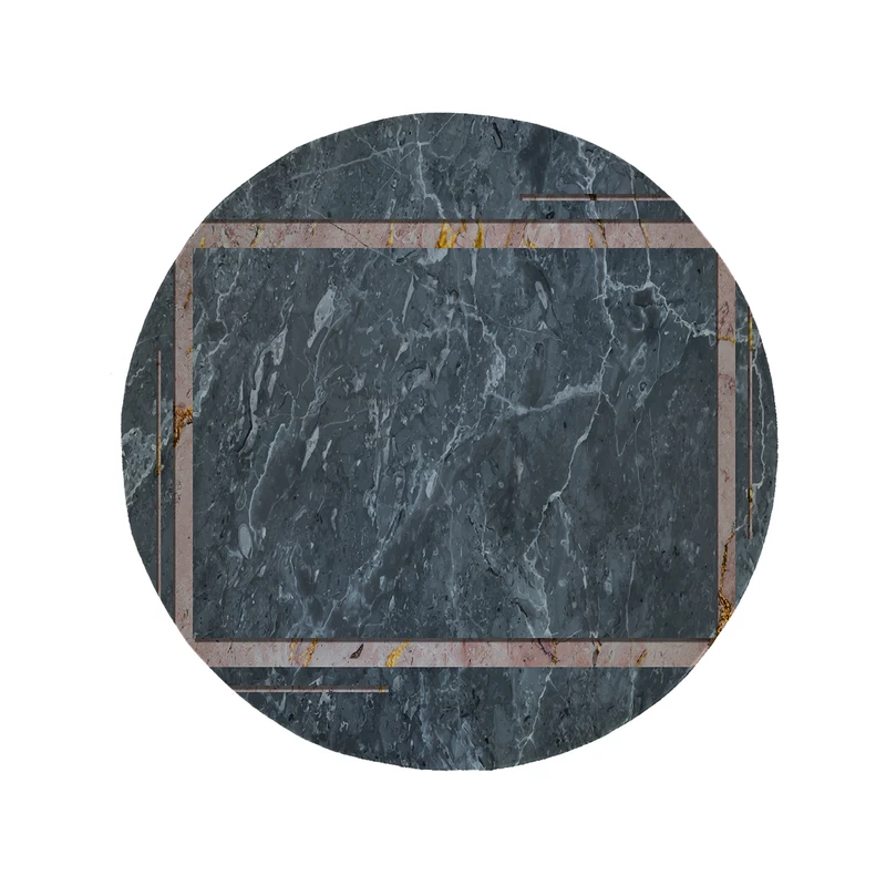 پادری مدل دایره طرح سنگ کد 8465 سایز 90 × 90 سانتی متر