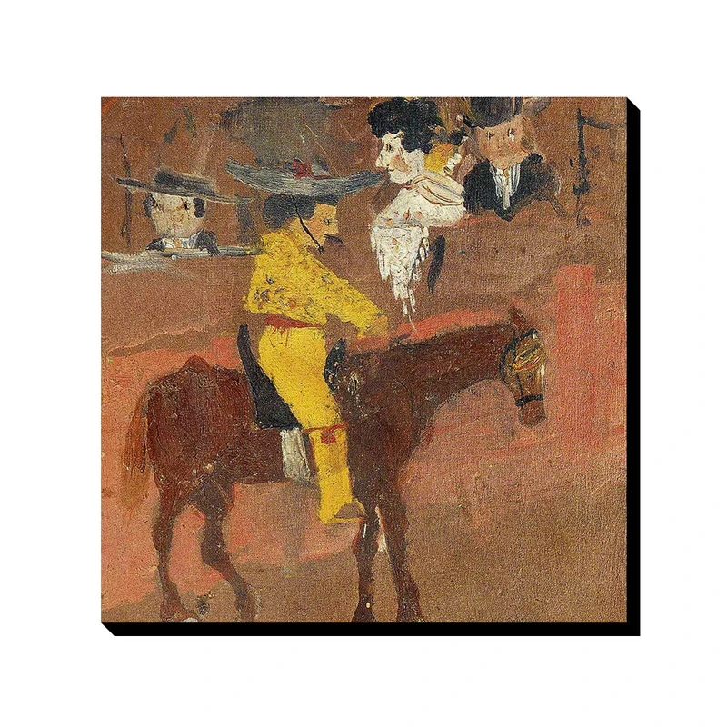 تابلو ترمه طراحان ایده طرح پیکادور زرد رنگ از پیکاسو کد art0307